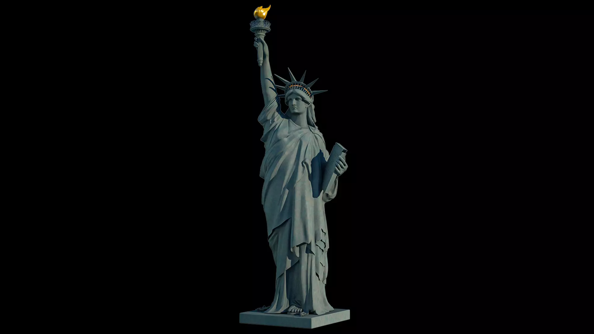 Statue of Liberty 3D model_0