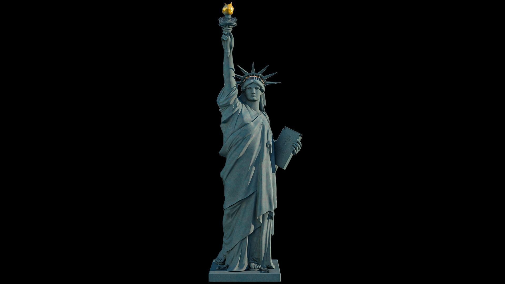Statue of Liberty 3D model_1