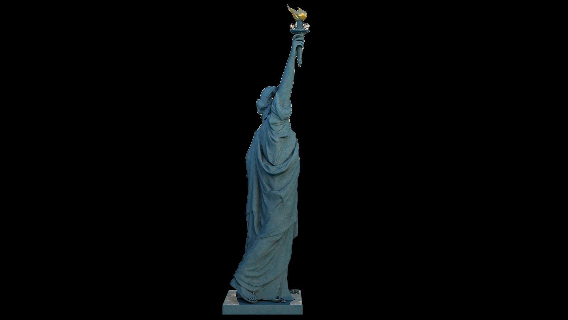 Statue of Liberty 3D model_3