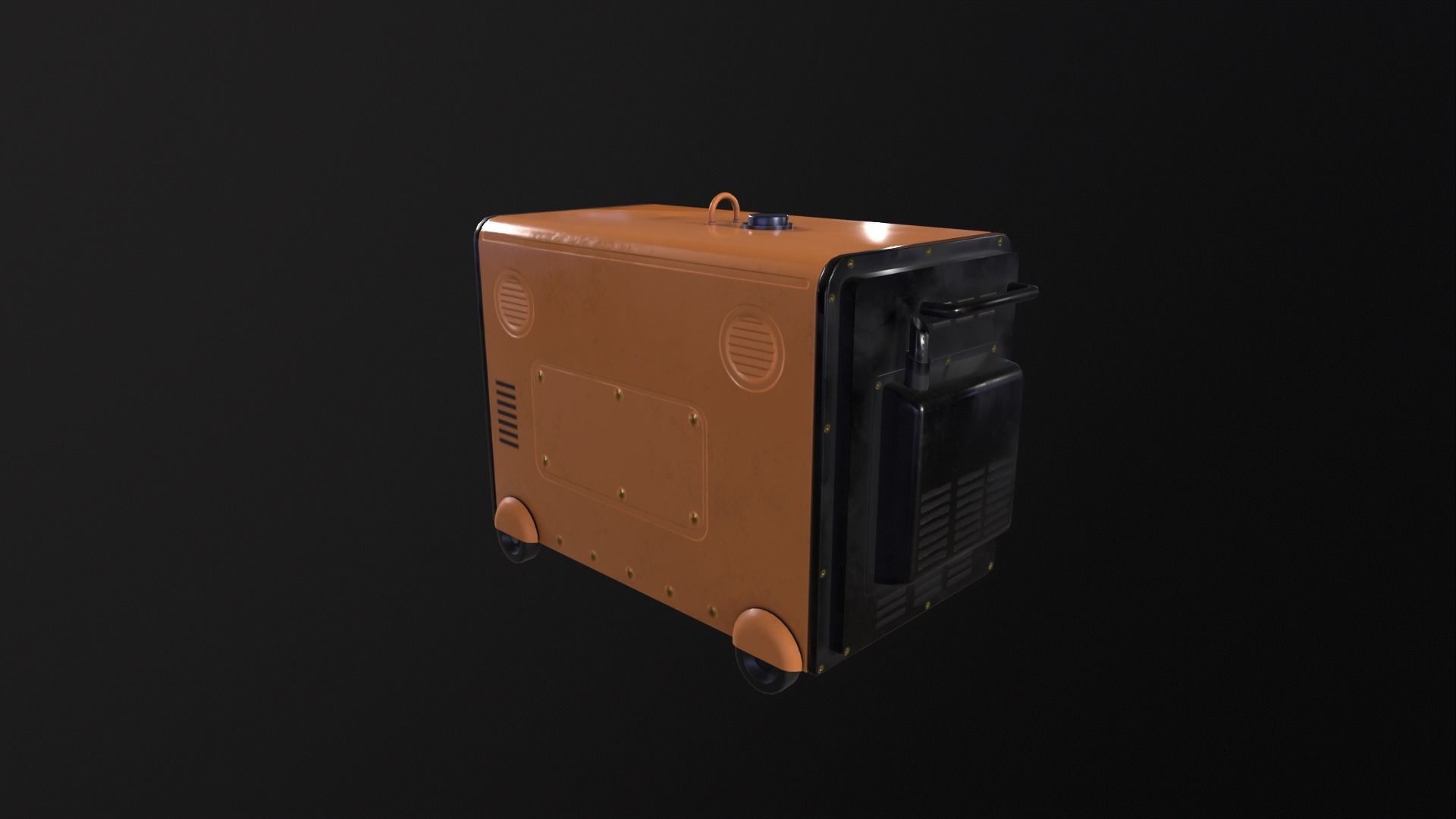 Diesel Generator 3D Model Low-poly 3D model_1