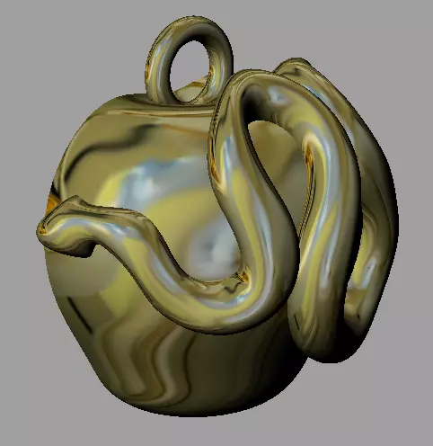 Apple Pendant-Forbidden Fruit 3D print model