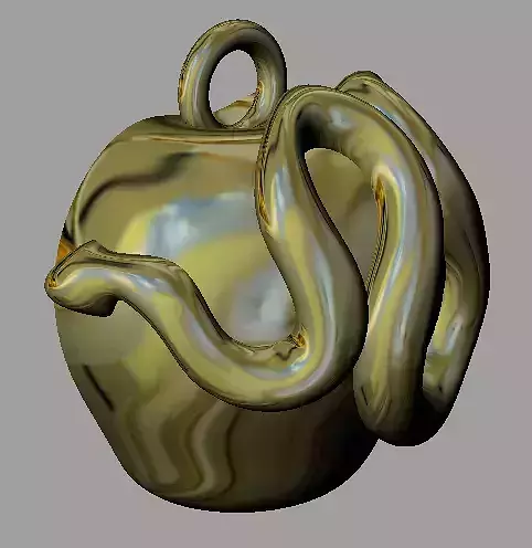 Apple Pendant-Forbidden Fruit