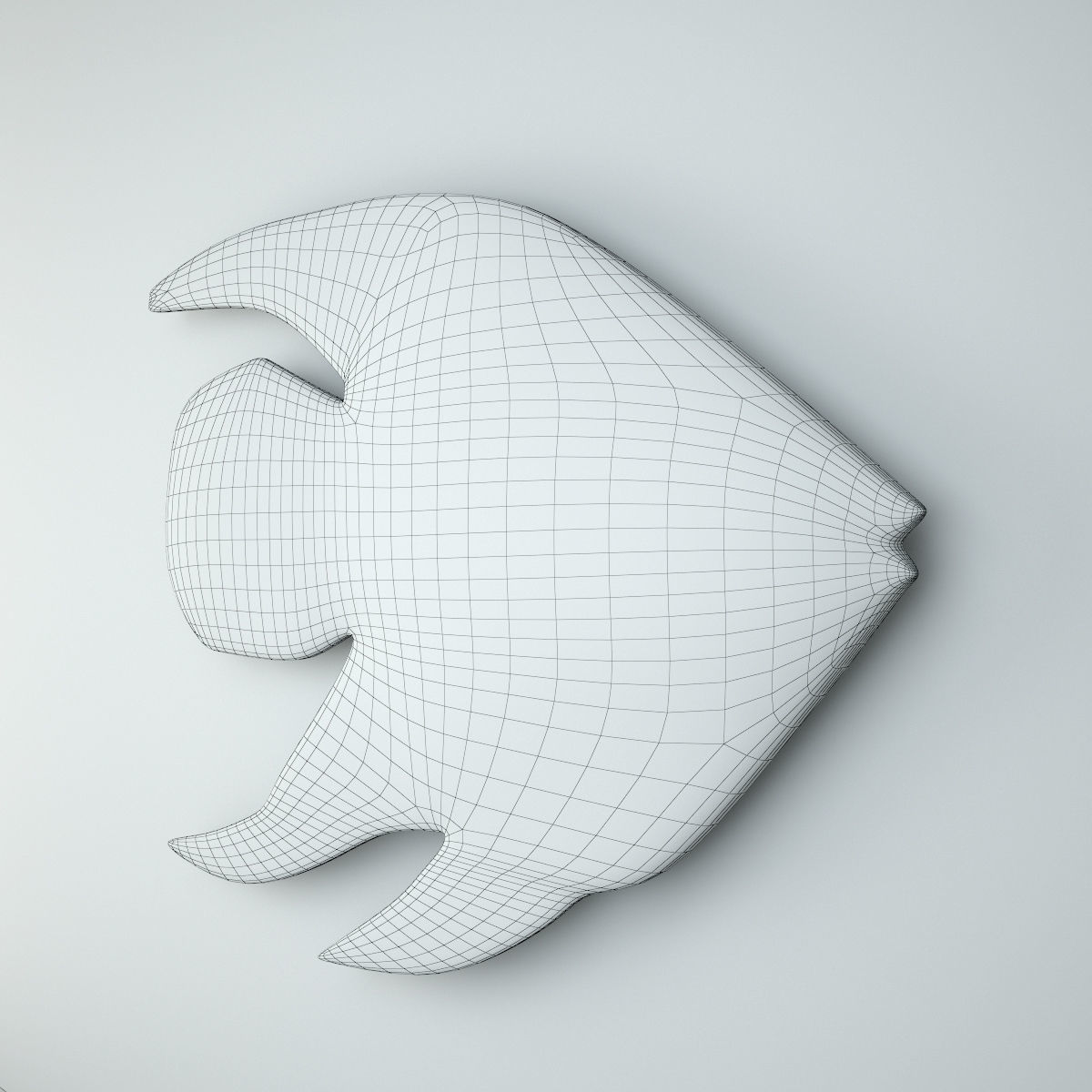 Wall Relief Fish 3D model_4