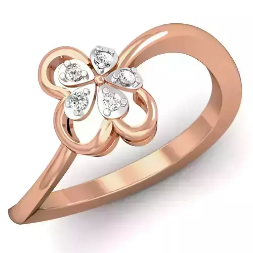 Women diamond ring 3dm stl render detail