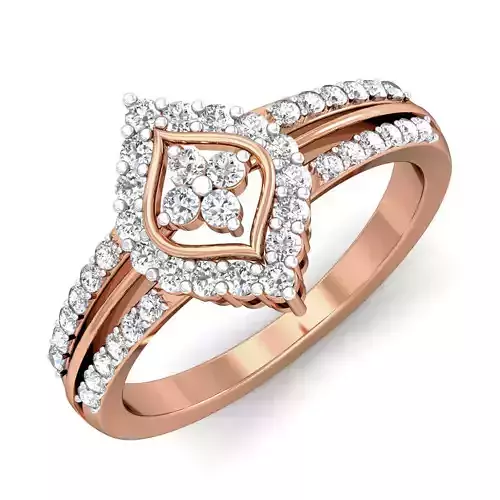 Women diamond ring 3dm stl render detail