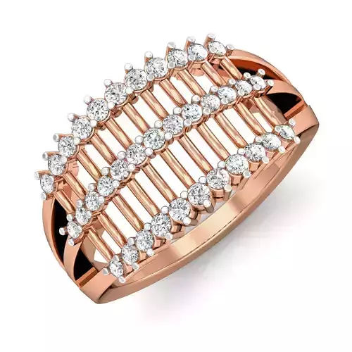 Women diamond ring 3dm stl render detail