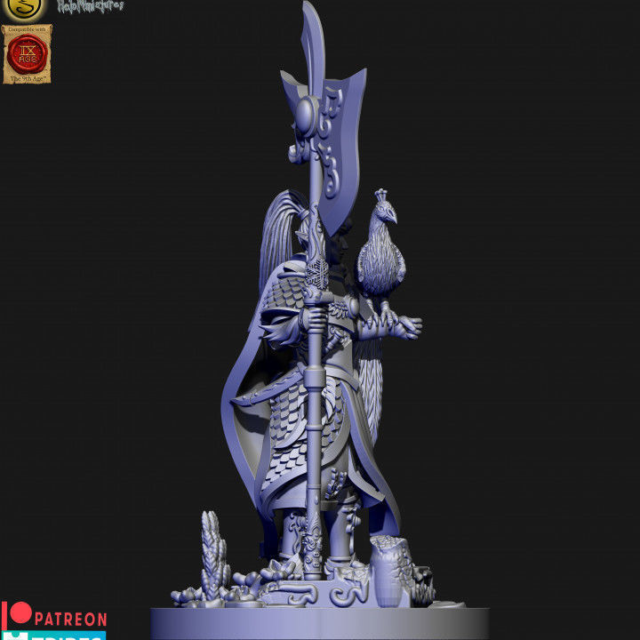 Highborn elves Phoenix lord 3D print model_5