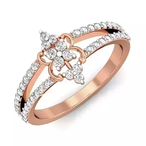 Women diamond ring 3dm stl render detail