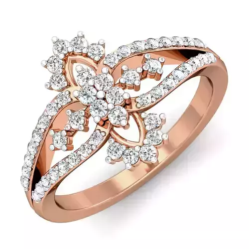 Women diamond ring 3dm stl render detail