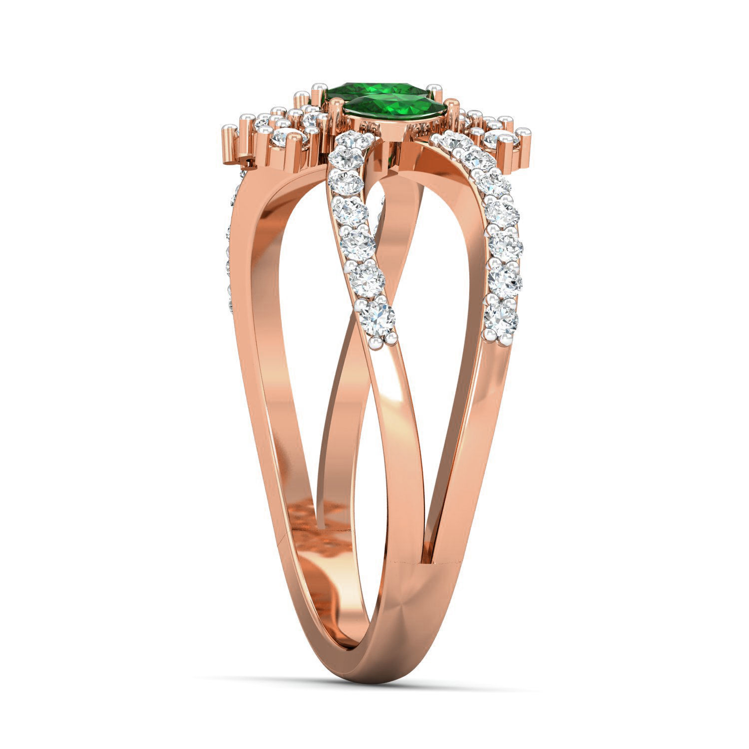 Women diamond ring 3dm stl render detail 3D print model_2