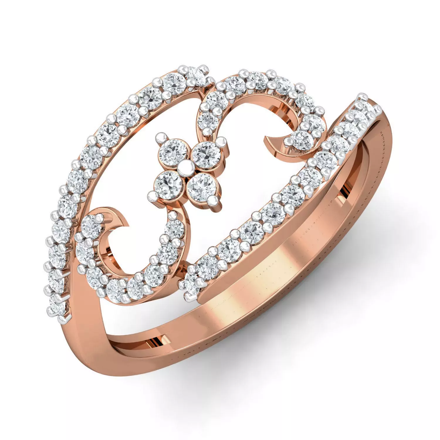 Women diamond ring 3dm stl render detail 3D print model_0