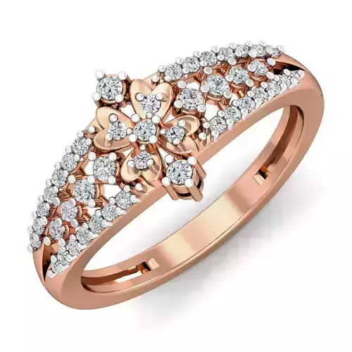 Women diamond ring 3dm stl render detail