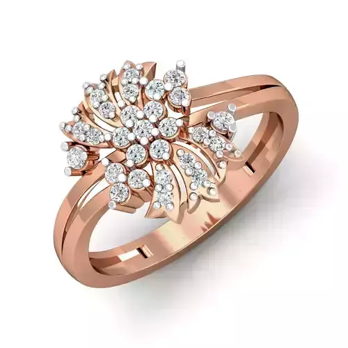 Women diamond ring 3dm stl render detail