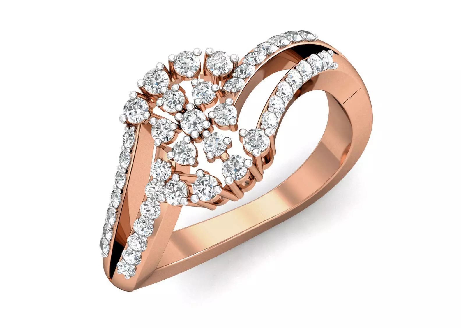 Women diamond ring 3dm stl render detail 3D print model_0