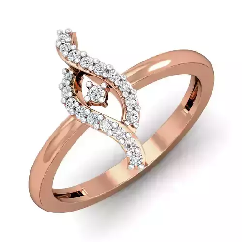 Women diamond ring 3dm stl render detail