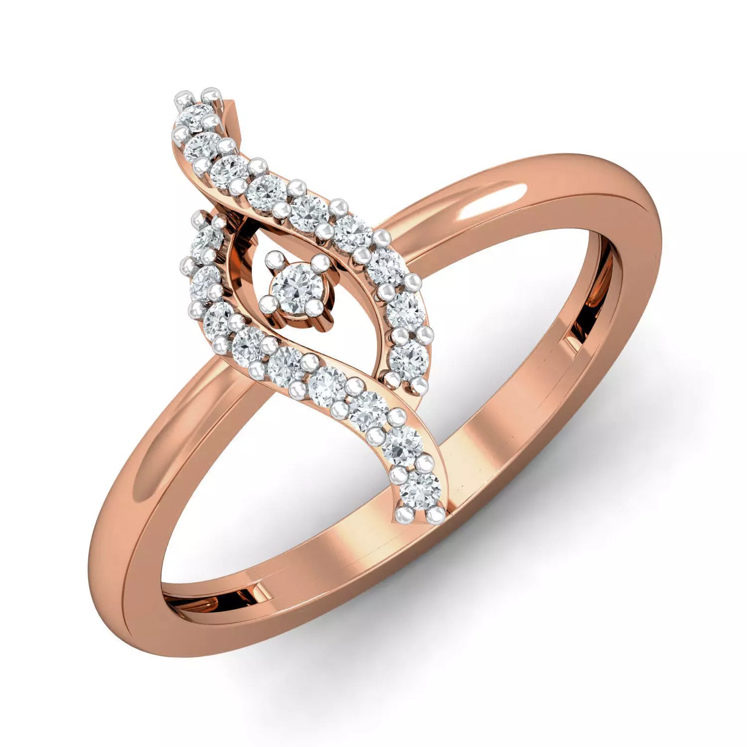 Women diamond ring 3dm stl render detail 3D print model_0