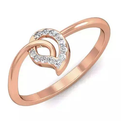 Women diamond ring 3dm stl render detail