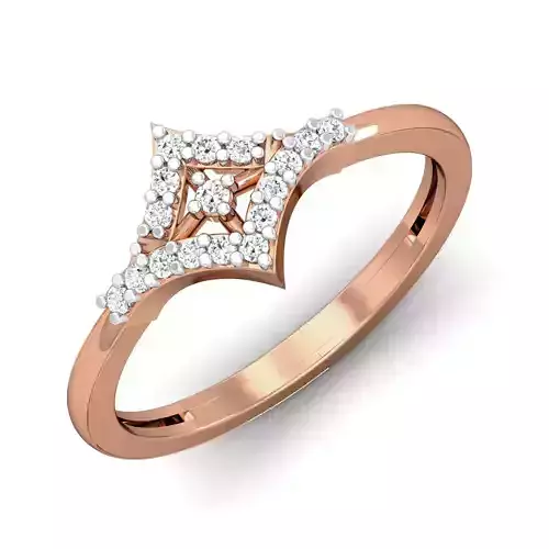 Women diamond ring 3dm stl render detail