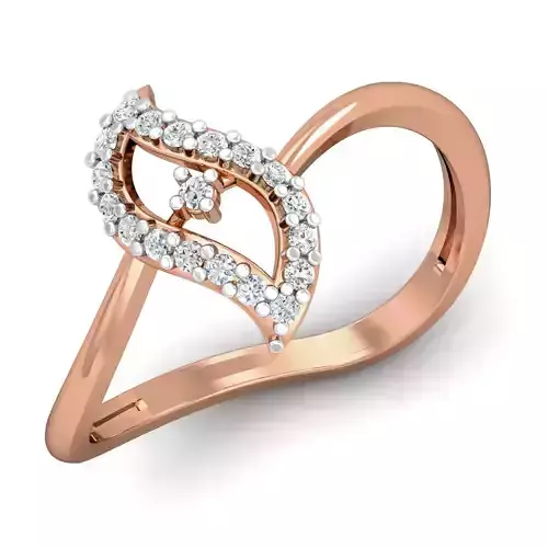 Women diamond ring 3dm stl render detail