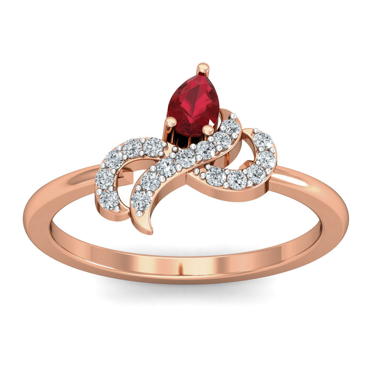 Women diamond ring 3dm stl render detail 3D print model_1