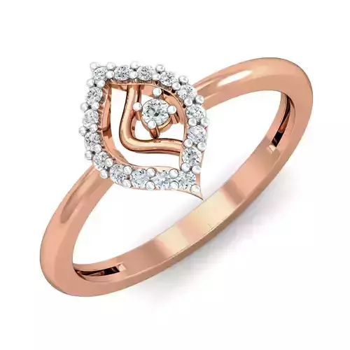 Women diamond ring 3dm stl render detail