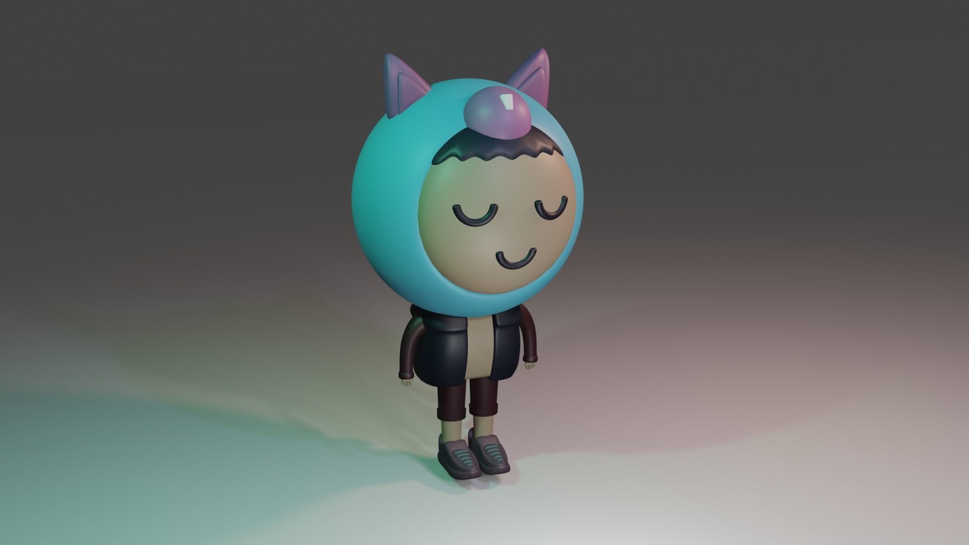 low poly character 3d models for games  3D model_3