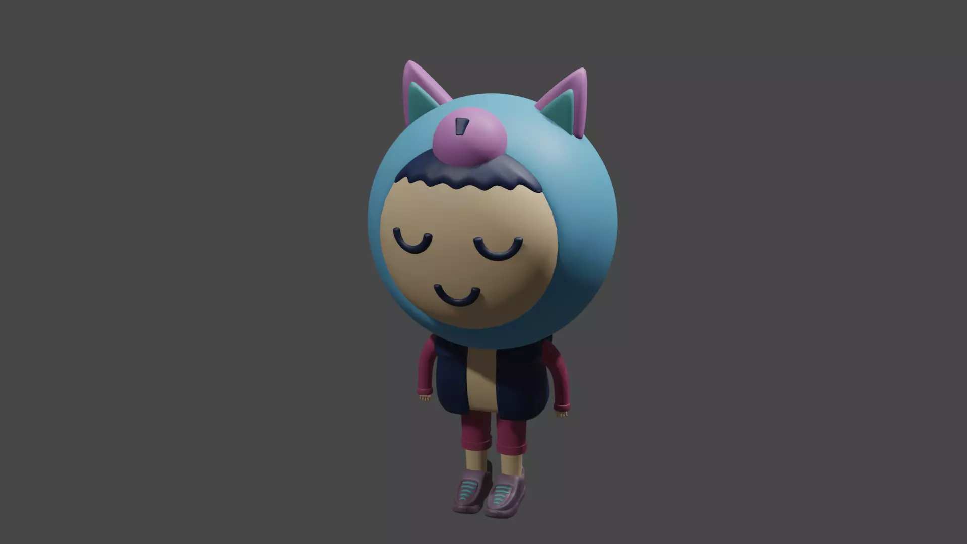 low poly character 3d models for games  3D model_0