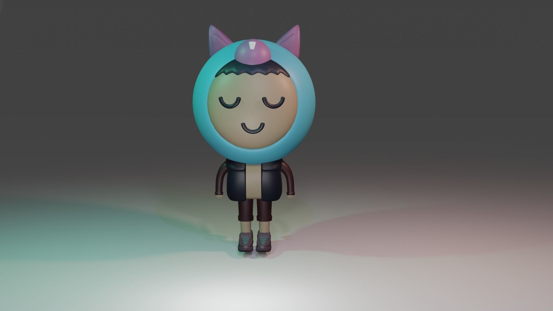 low poly character 3d models for games  3D model_1