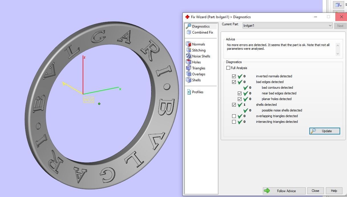 BVLGARI simple ring replica 3D print model_8