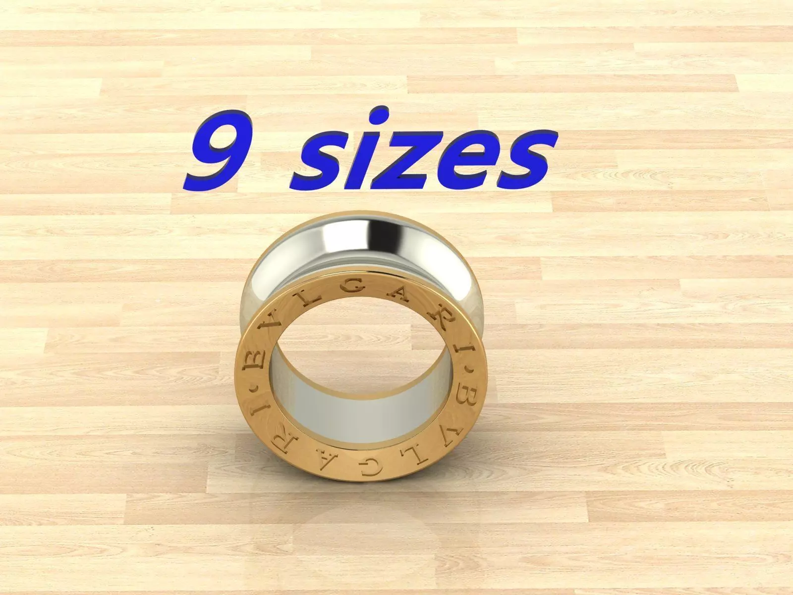 BVLGARI simple ring replica 3D print model_0