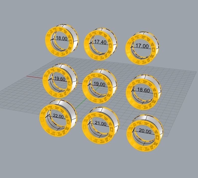 BVLGARI simple ring replica 3D print model_6