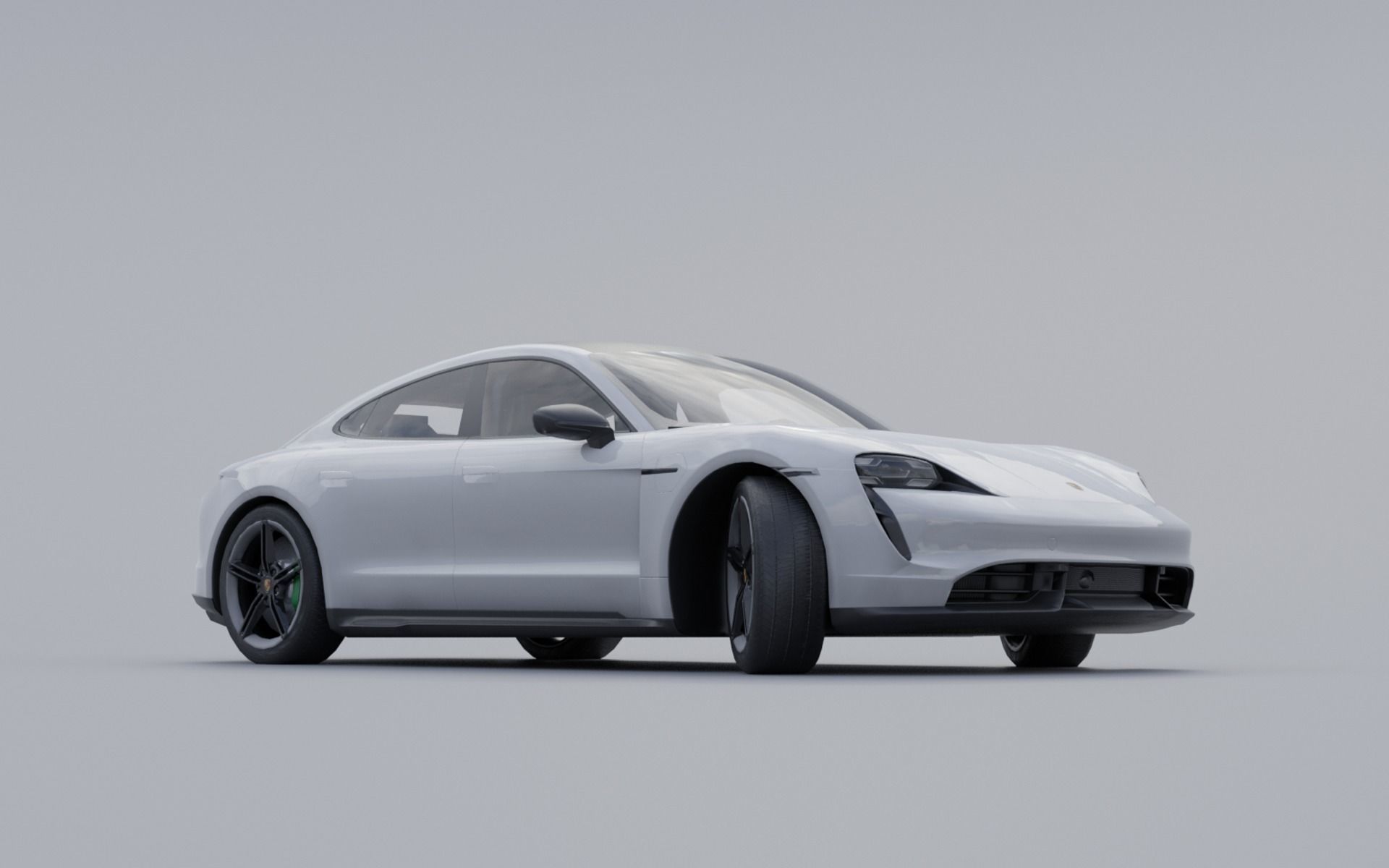 Porsche Taycan turbo S Low-poly 3D model_3