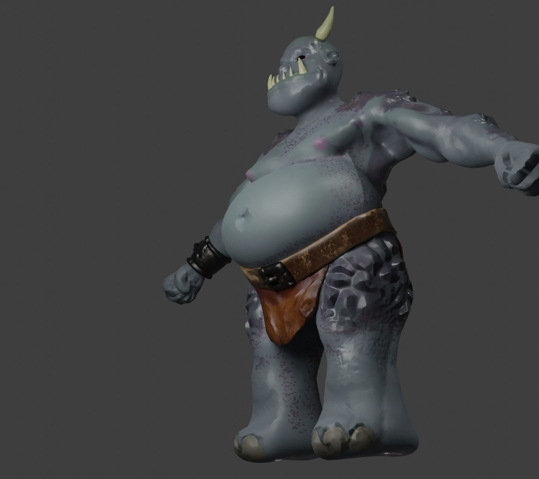 3D model Ugly Orc VR / AR / lowpoly CGTrader