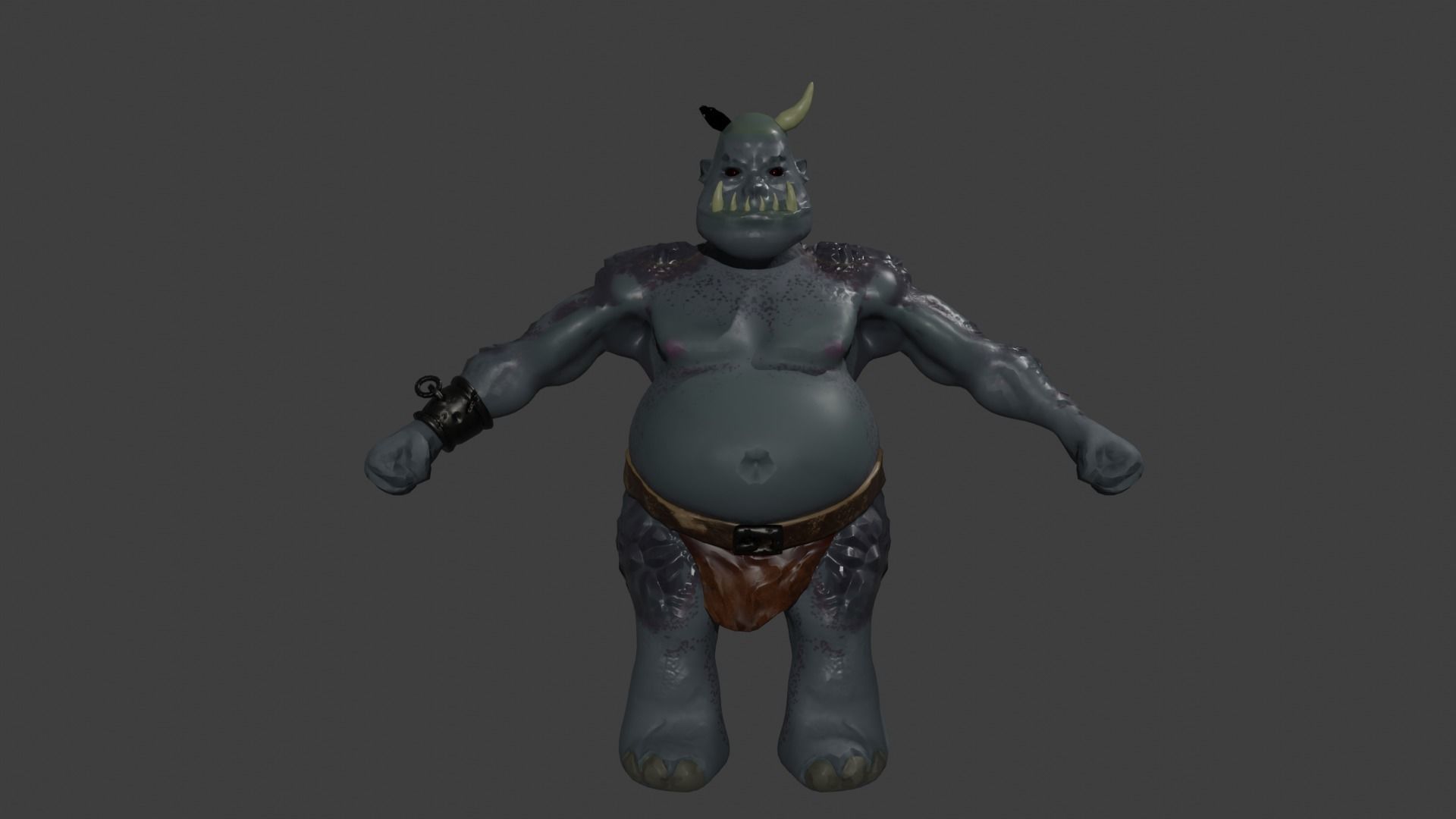 3D model Ugly Orc VR / AR / lowpoly CGTrader