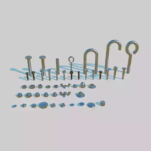 Nuts and Bolts 3D model