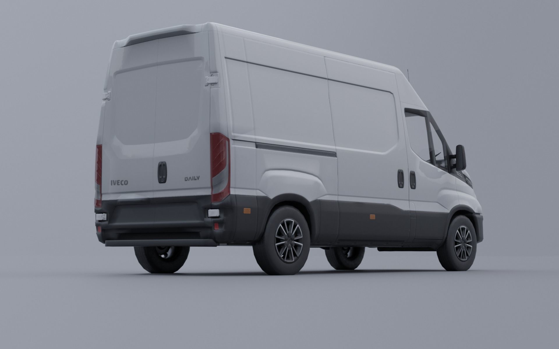 Iveco Daily 2022 Low-poly 3D model_4