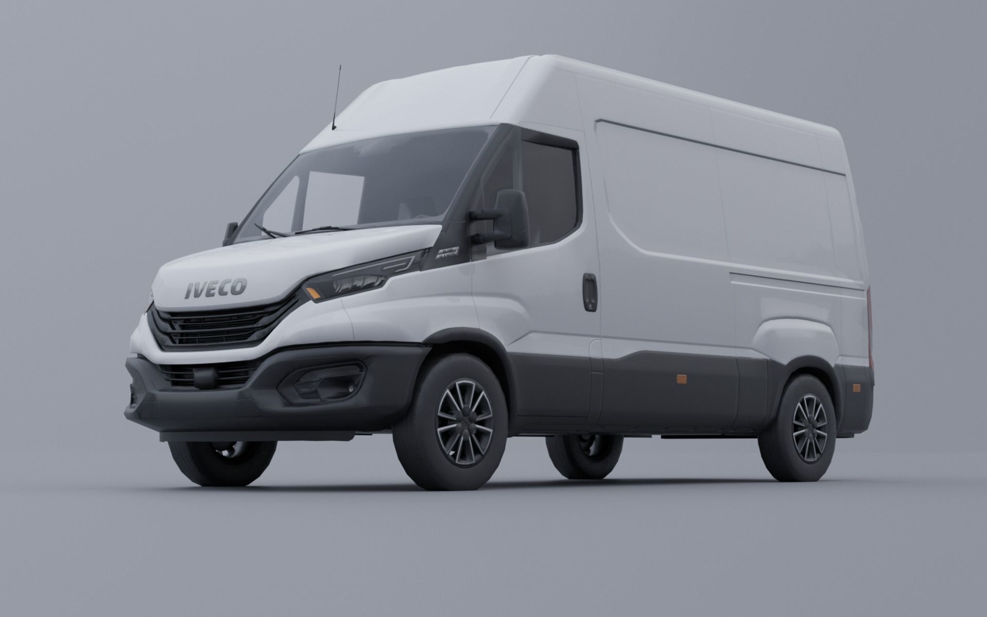 Iveco Daily 2022 Low-poly 3D model_3