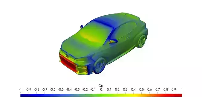 Toyota GR Yaris 2022 solid for CFD or 3D printing 3D model