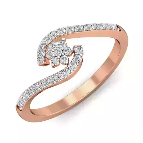 Women diamond ring 3dm stl render detail