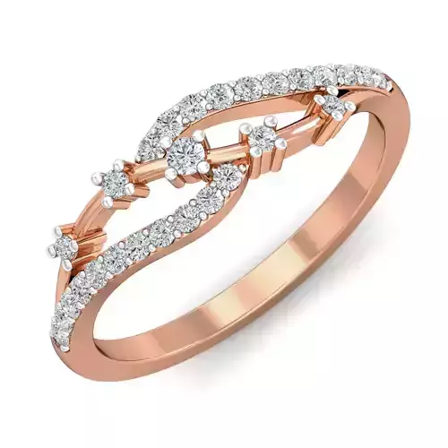 Women diamond ring 3dm stl render detail