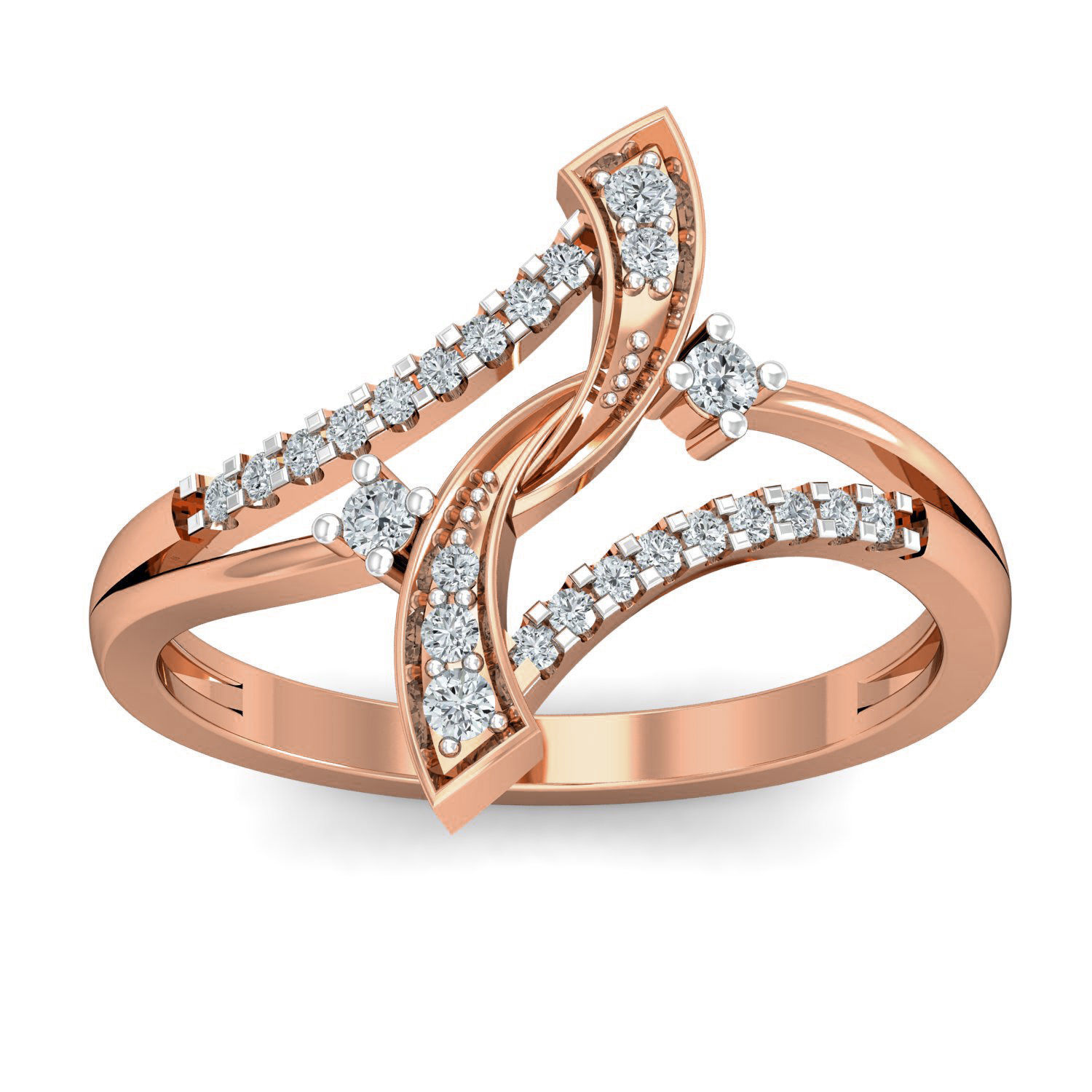 Women diamond ring 3dm stl render detail 3D print model_1