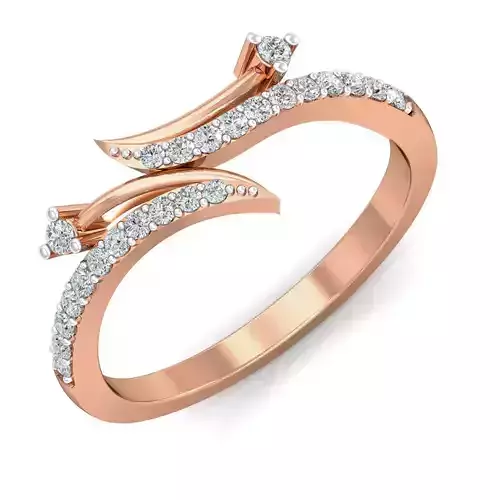 Women diamond ring 3dm stl render detail