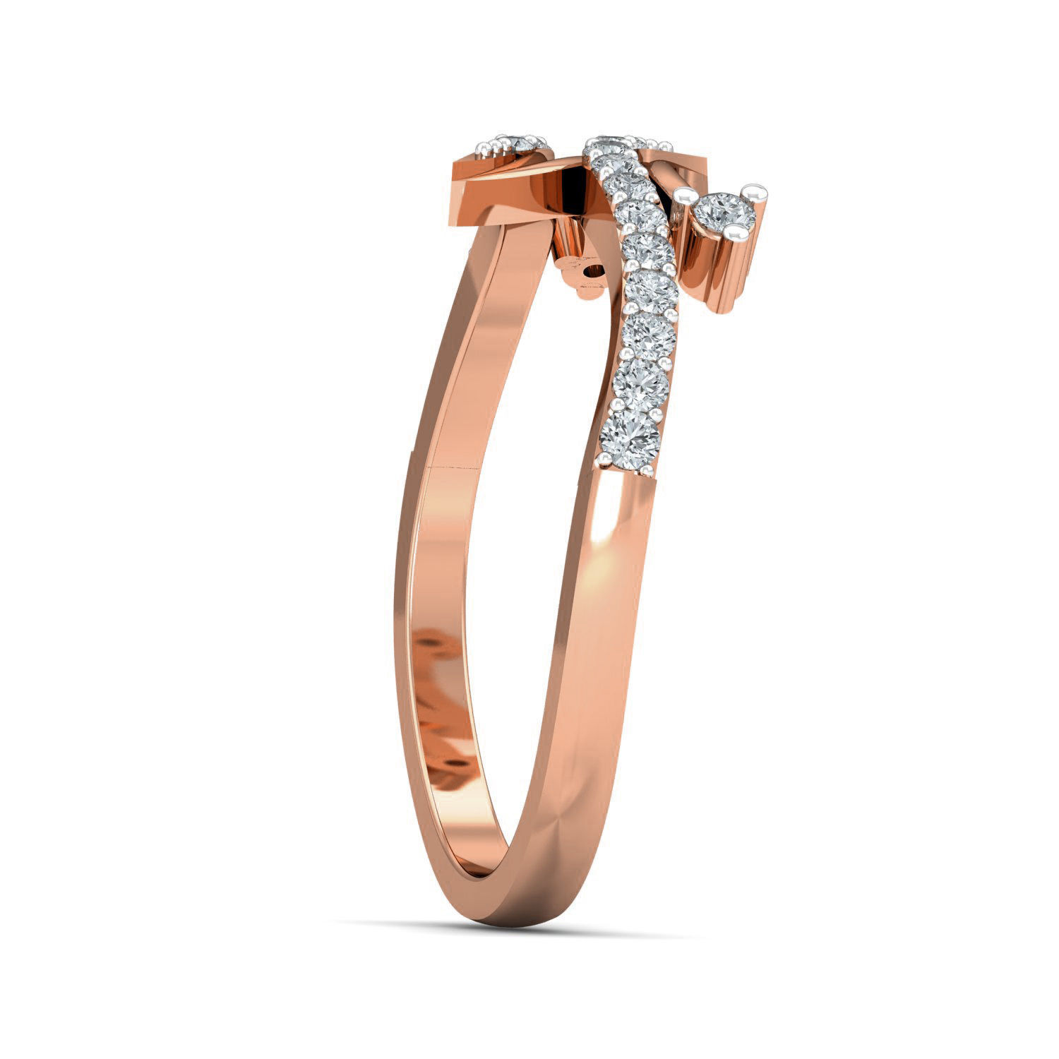 Women diamond ring 3dm stl render detail 3D print model_2