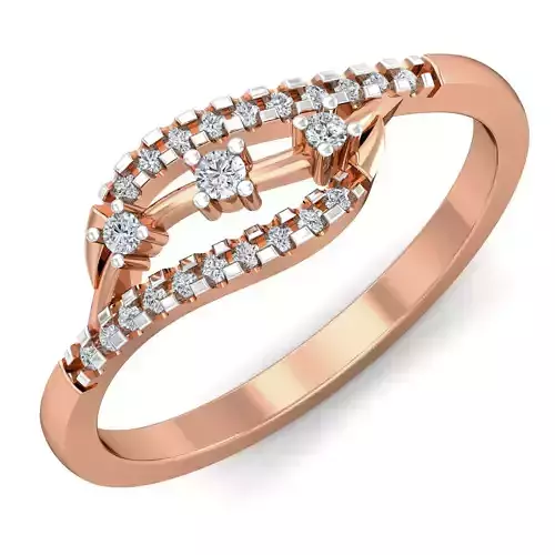Women diamond ring 3dm stl render detail