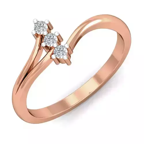 Women diamond ring 3dm stl render detail