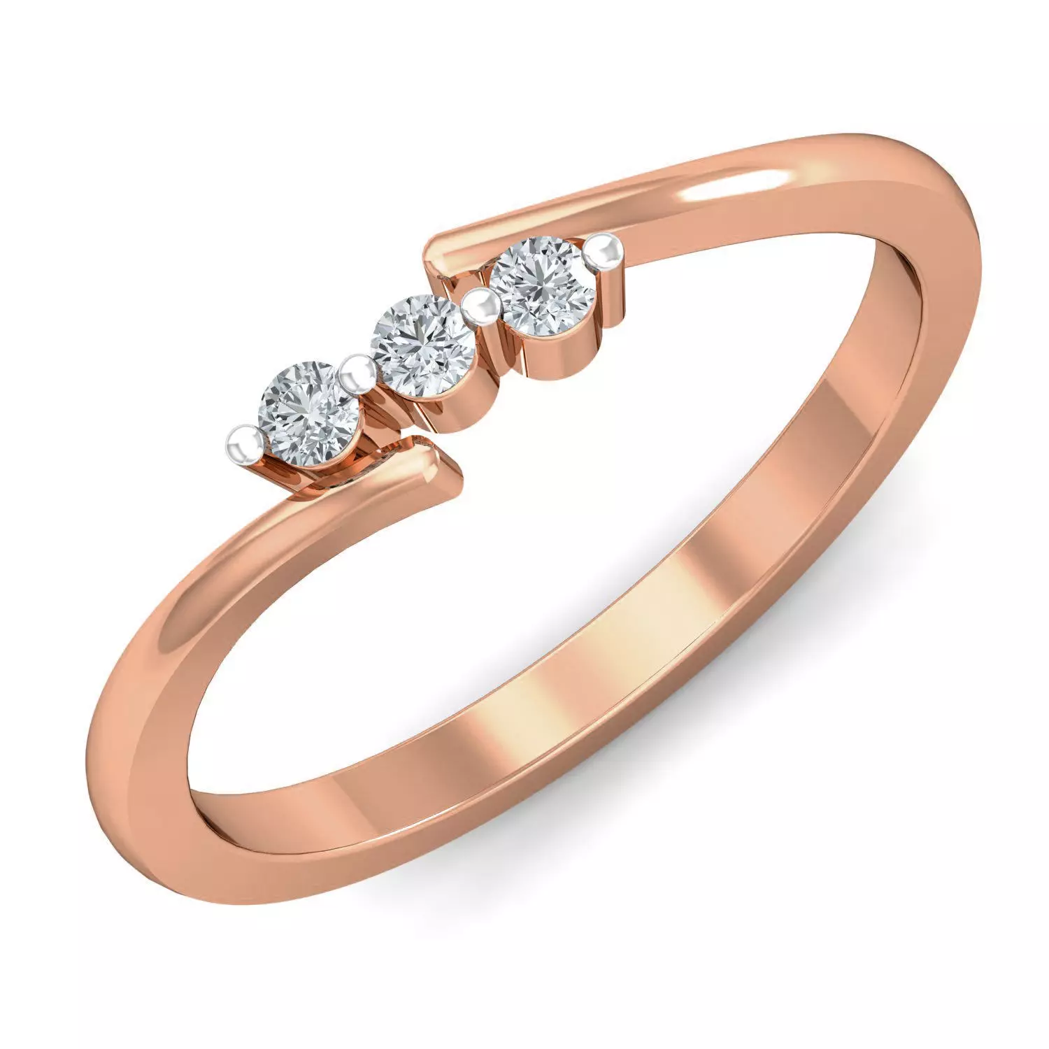 Women diamond ring 3dm stl render detail 3D print model_0