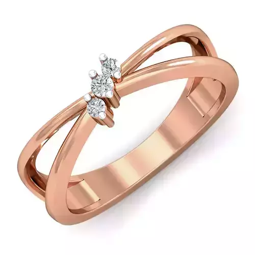 Women diamond ring 3dm stl render detail