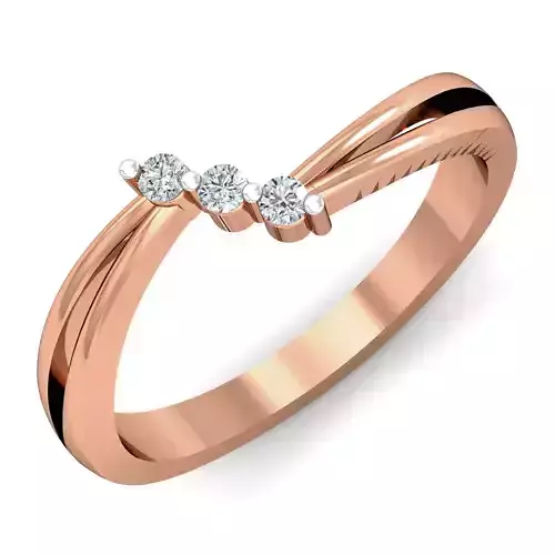 Women diamond ring 3dm stl render detail