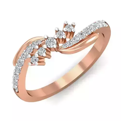 Women diamond ring 3dm stl render detail