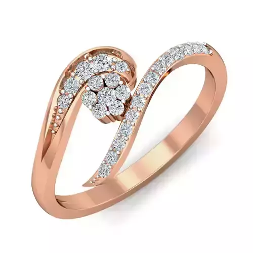 Women diamond ring 3dm stl render detail